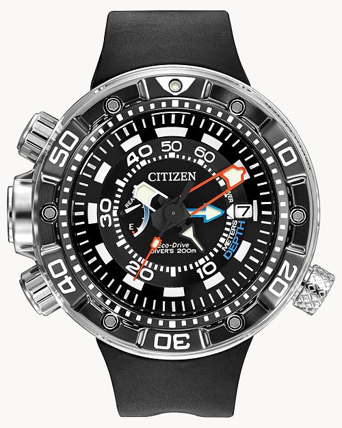 Promaster Aqualand 200M Men s Eco Drive Black Dive Watch CITIZEN